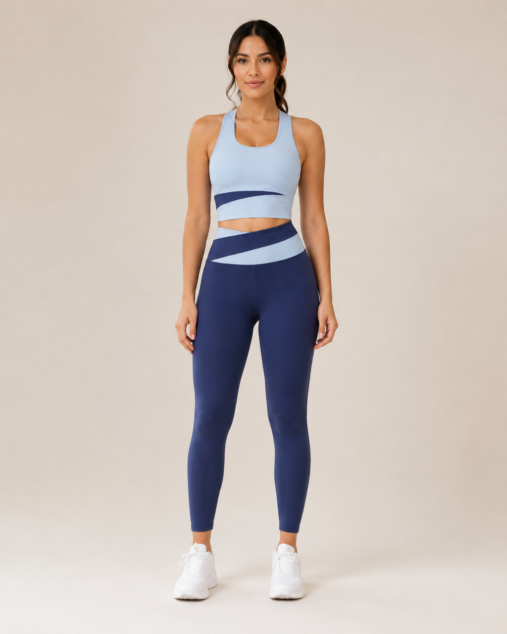 AURA SET - Premium Color-Block Sports Bra & Leggings Set
