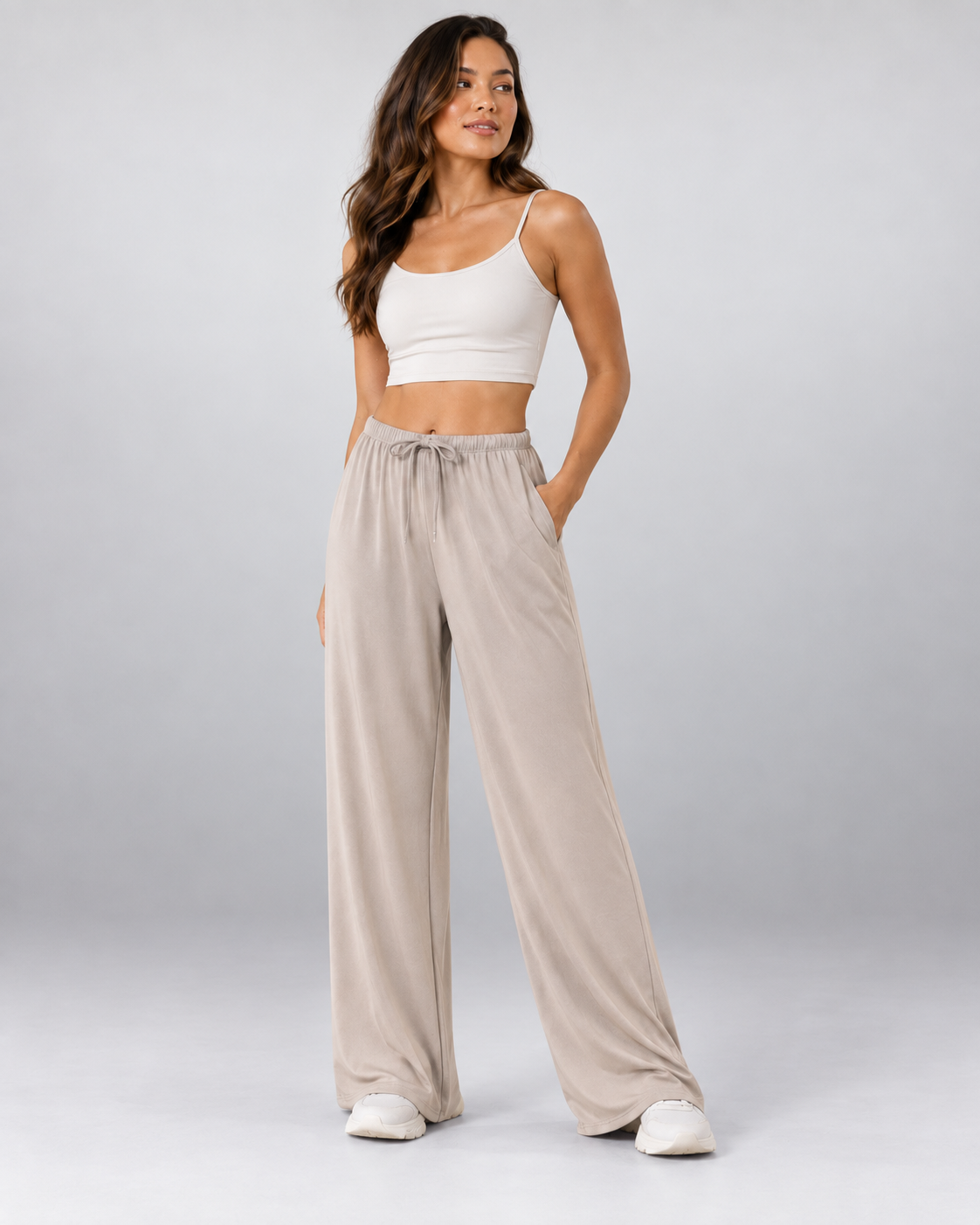 HAVEN PANTS - Premium Drawstring High-Waist Wide-Leg Pants